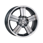 CSA WHEELS Edge GUNMETAL MACHINED FACE Passenger|16X7 5/114.3, Offset +10, Centre bore 70.6, Load Rating 900 kg
