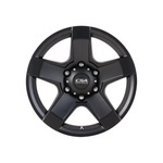CSA WHEELS Outlaw Large Cap SATIN BLACK 4x4|17X8 6/139.7, Offset +20, Centre bore 110, Load Rating 1250 kg