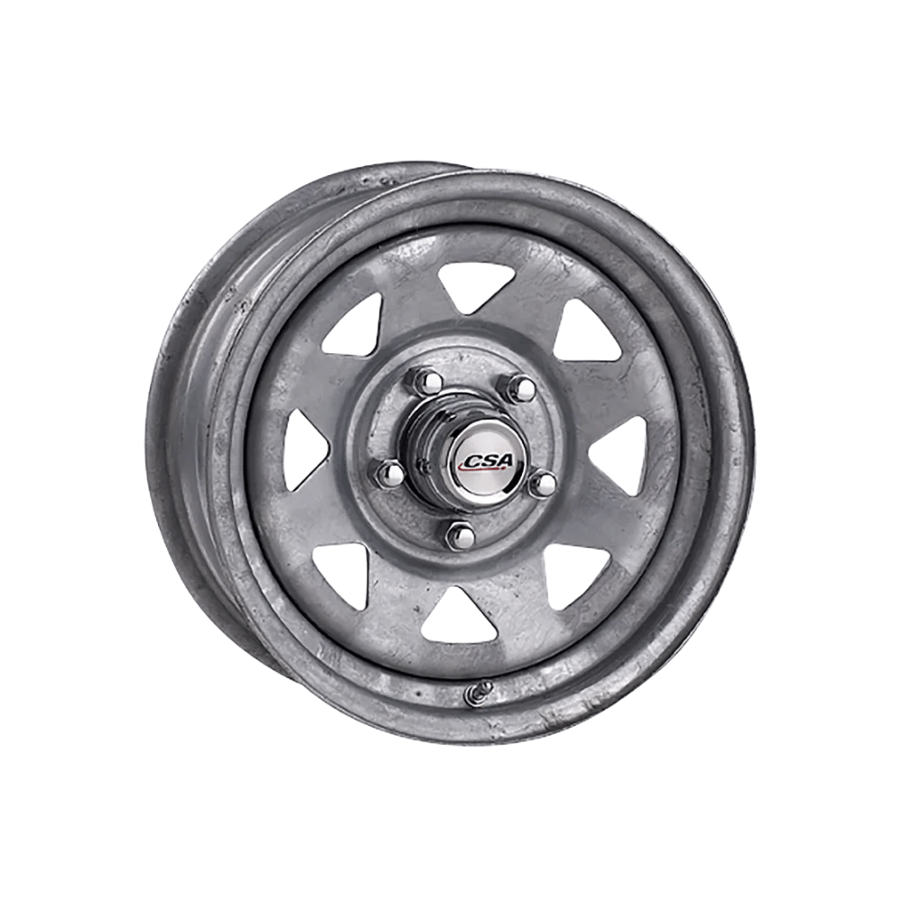 CSA WHEELS Ranger Steel GALVANISED 4x4|14X5 5/120.65, Offset +5, Centre bore 81, Load Rating 850 kg