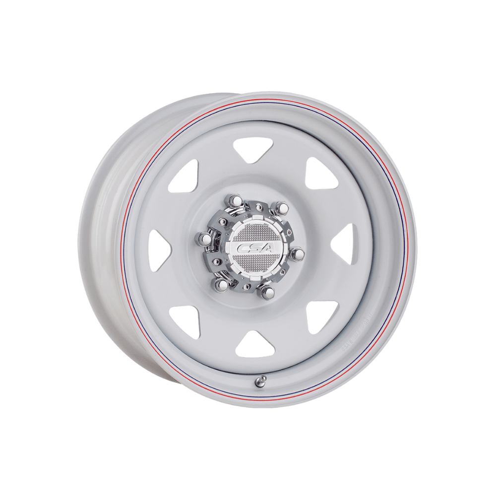 CSA WHEELS Ranger Steel WHITE 4x4|17X8 6/139.7, Offset +25, Centre bore 110, Load Rating 1150 kg