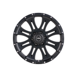CSA WHEELS Raptor Large Cap SATIN BLACK MILLED 4x4|17X8 6/139.7, Offset +45, Centre bore 93.2, Load Rating 1250 kg