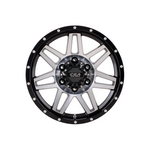 CSA WHEELS Renegade Large Cap Gloss Black Machined Face 4x4|17X8 5/150, Offset +40, Centre bore 110.1, Load Rating 1250 kg