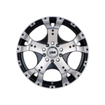 CSA WHEELS Jackal Small Cap GLOSS BLACK MACHINED FACE 4x4|17X8 6/114.3, Offset +40, Centre bore 66.1, Load Rating 1000 kg