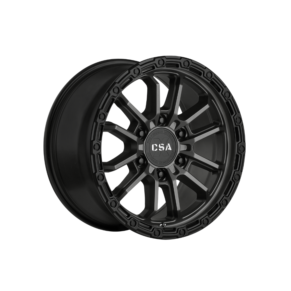 CSA Thor Satin Graphite Black Lip|17X9 6/139.7, Offset +20, Centre bore 110, Load Rating 1500 kg