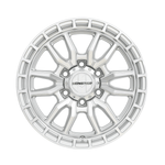 MONSTER COMMANDO Silver Machined|18X8.5 6/139.7, Offset +40, Centre bore 106.1, Load Rating 1500 kg
