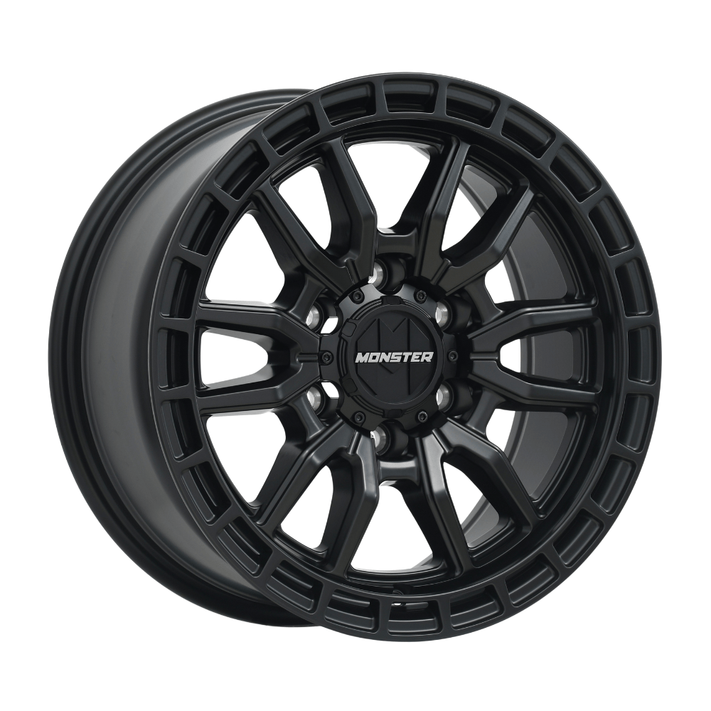 MONSTER COMMANDO Satin Black|18X8.5 6/139.7, Offset +30, Centre bore 106.1, Load Rating 1500 kg