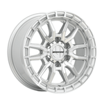 MONSTER COMMANDO Silver Machined|18X8.5 6/139.7, Offset +40, Centre bore 106.1, Load Rating 1500 kg