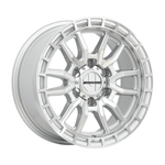 MONSTER COMMANDO Silver Machined|17X8 6/139.7, Offset +30, Centre bore 106.1, Load Rating 1500 kg