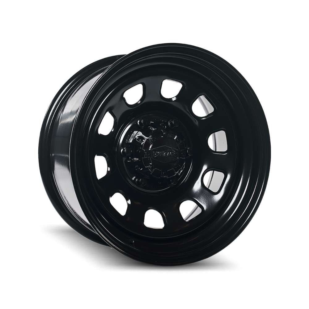 DYNAMIC WHEEL D HOLE SATIN BLACK 4x4|16X7 5/165.1, Offset +20, Centre bore 130, Load Rating 1200 kg
