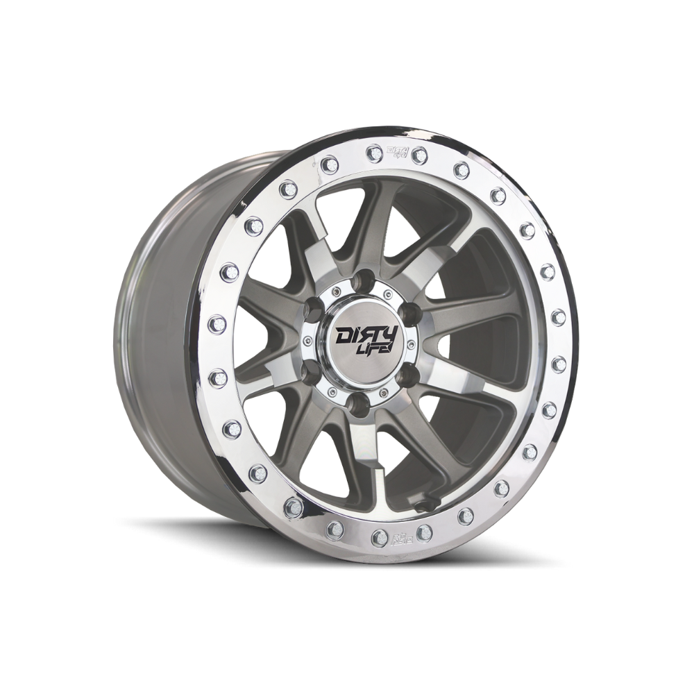 DIRTY LIFE DT2 Machined|17X9 6/139.7, Offset -12, Centre bore 110, Load Rating 1542 kg