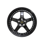 FORGEAUTO FA-5 GLOSS BLACK Passenger|20X8.5 5/114.3, Offset +35, Centre bore 73.1, Load Rating 950 kg