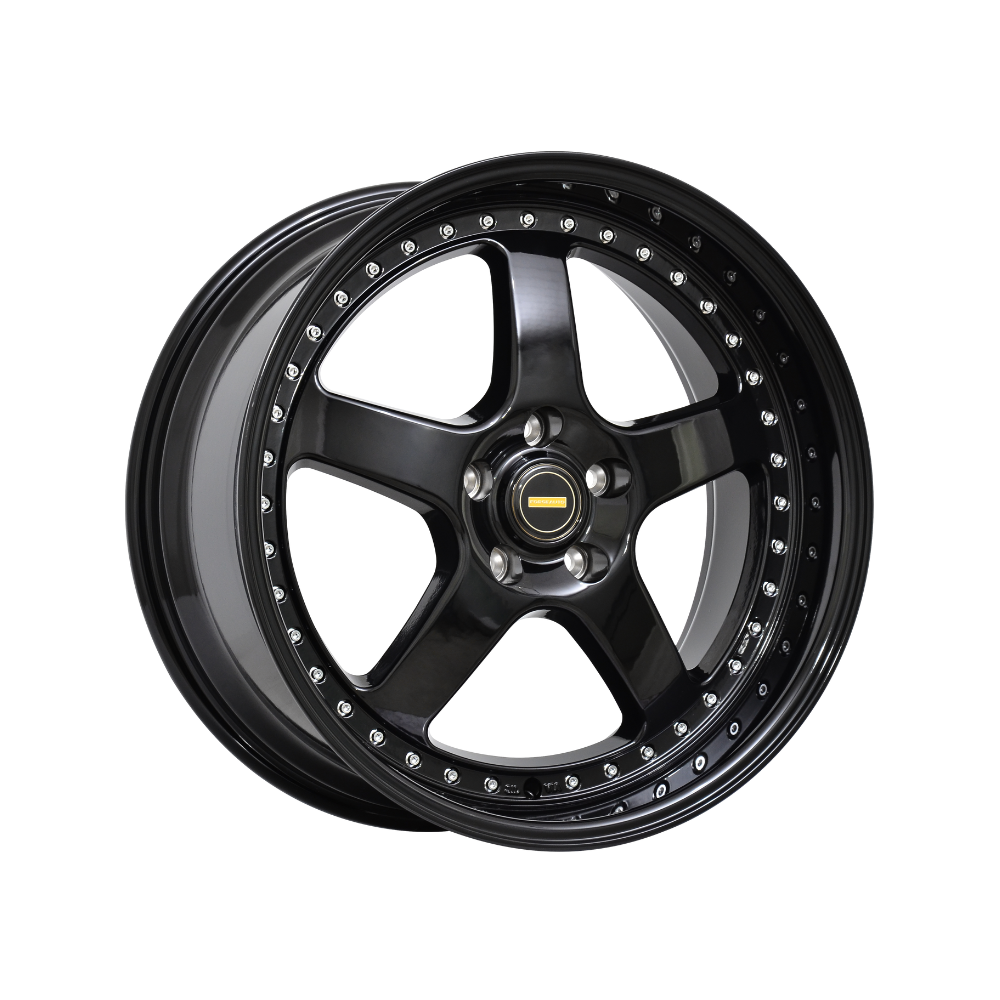 FORGEAUTO FA-5 Satin Black Passenger|20X8.5 5/114.3, Offset +35, Centre bore 73.1, Load Rating 950 kg