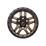 FORGEAUTO HOSTILE BRONZE CENTRE BLACK LIP 4X4|18X8.5 6/139.7, Offset +35, Centre bore 106.1, Load Rating 1500 kg