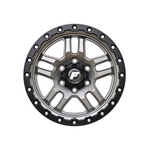 FORGEAUTO HOSTILE GREY CENTER BLACK LIP MILLED BOLTS Passenger|18X8.5 6/139.7, Offset +35, Centre bore 106.1, Load Rating 1500 kg