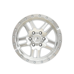 FORGEAUTO HOSTILE SILVER MACHINED Passenger|17X8.5 6/139.7, Offset +20, Centre bore 106.1, Load Rating 1250 kg