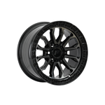 FORGEAUTO IMPACT DARK TINT JET BLACK|17X9 6/139.7, Offset +12, Centre bore 106.1, Load Rating 1250 kg