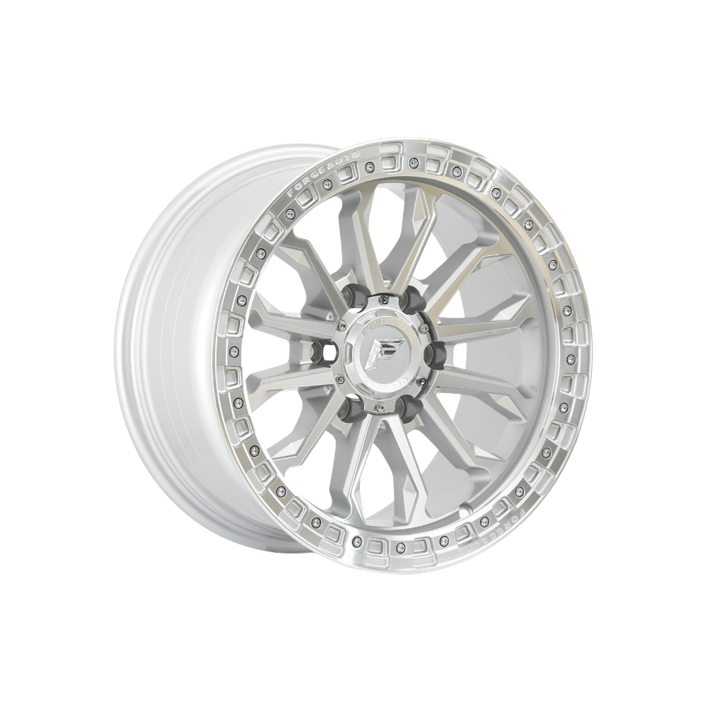FORGEAUTO IMPACT Silver Machined|17X9 6/139.7, Offset +12, Centre bore 106.1, Load Rating 1250 kg