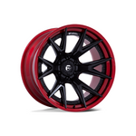 FUEL 1PC CATALYST MATTE BLACK WITH CANDY RED LIP 4x4|20X9 6/139.7, Offset +1, Centre bore 106.1, Load Rating 1133 kg