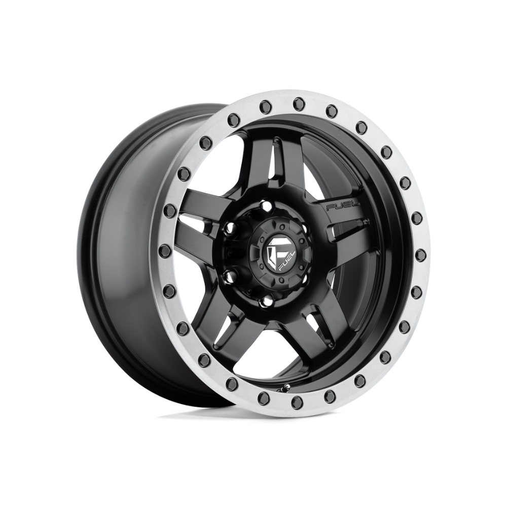 FUEL 1PC D557 ANZA MATTE BLACK GUN METAL RING 4x4|17X8.5 6/139.7, Offset +6, Centre bore 108, Load Rating 1134 kg