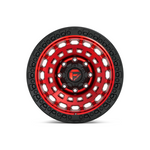 FUEL 1PC D632 ZEPHYR CANDY RED BLACK BEAD RING 4x4|17X9 8/180, Offset +1, Centre bore 124.2, Load Rating 1678 kg
