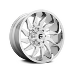 FUEL 1PC D743 SABER CHROME 4x4|20X9 8/165.1, Offset +20, Centre bore 125.2, Load Rating 1678 kg