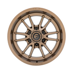 FUEL 1PC D788 CLASH BRONZE 4x4|17X9 6/139.7, Offset +1, Centre bore 106, Load Rating 1133 kg