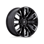 FUEL 1PC D849 REBAR GLOSS BLACK MILLED 4x4|17X9 6/139.7, Offset +1, Centre bore 106.1, Load Rating 1133 kg