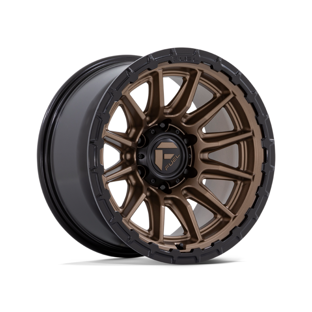 FUEL 1PC FC866 PISTON MATTE BRONZE WITH GLOSS BLACK LIP 4x4|17X9 6/139.7, Offset +1, Centre bore 106.1, Load Rating 1202 kg