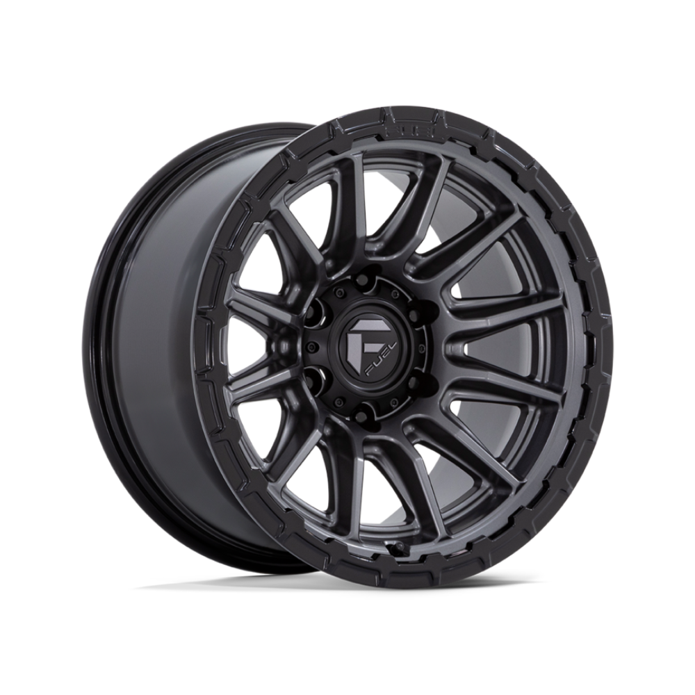 FUEL 1PC FC866 PISTON MATTE GUNMETAL GLOSS BLACK LIP 4x4|17X9 6/139.7, Offset +1, Centre bore 106.1, Load Rating 1202 kg