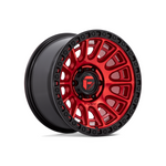 FUEL 1PC D834 CYCLE CANDY RED BLACK BEAD RING 4x4|17X9 5/127, Offset +1, Centre bore 71.5, Load Rating 1133 kg