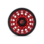 FUEL 1PC D834 CYCLE CANDY RED BLACK BEAD RING 4x4|17X9 5/127, Offset +1, Centre bore 71.5, Load Rating 1133 kg