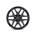 FUEL 1PC FLUX GLOSS BLACK BRUSH FC GRAY DDDT 4x4|20X9 6/139.7, Offset +20, Centre bore 106, Load Rating 1133 kg