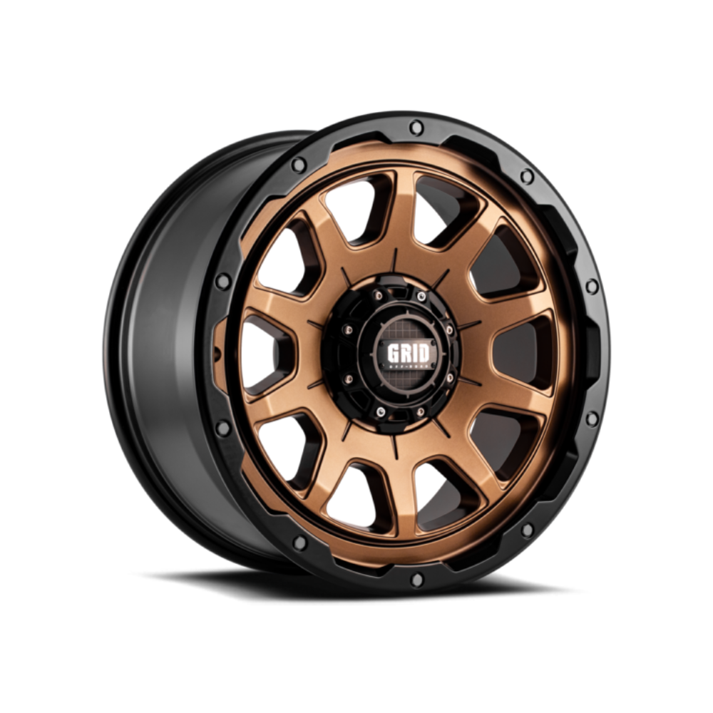 GRID GD15 MATTE BRONZE BLK LIP 4x4|17X9 5/150, Offset -59, Centre bore 110.5, Load Rating 1650 kg