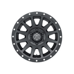 ICON COMPRESSION Satin Black 4x4|17X8.5 6/114.3, Offset +25, Centre bore 66.1, Load Rating 1247 kg