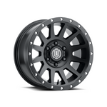 ICON COMPRESSION Satin Black 4x4|17X8.5 5/150, Offset +25, Centre bore 110.1, Load Rating 1247 kg