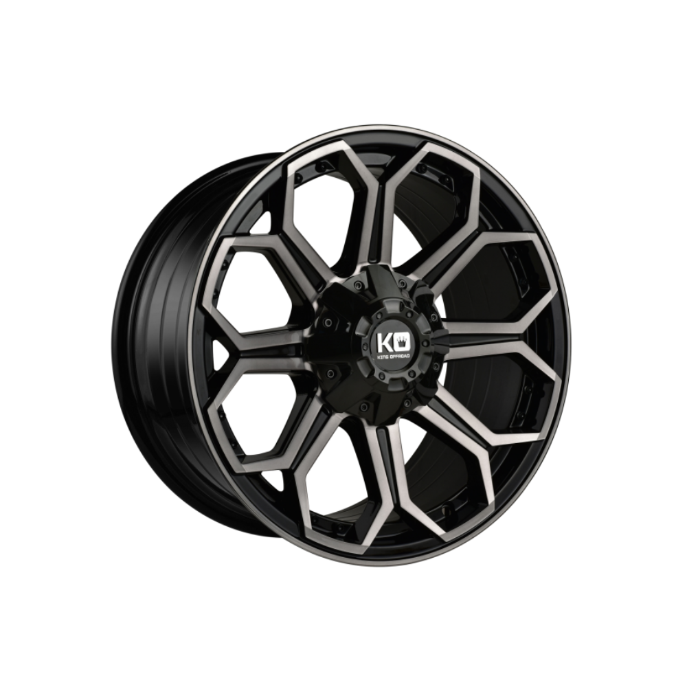 KING OFFROAD REPLAY GLOSS BLACK/DARK TINT FACE 4x4|17X9 6/114.3, Offset +35, Centre bore 66.1, Load Rating 1200 kg