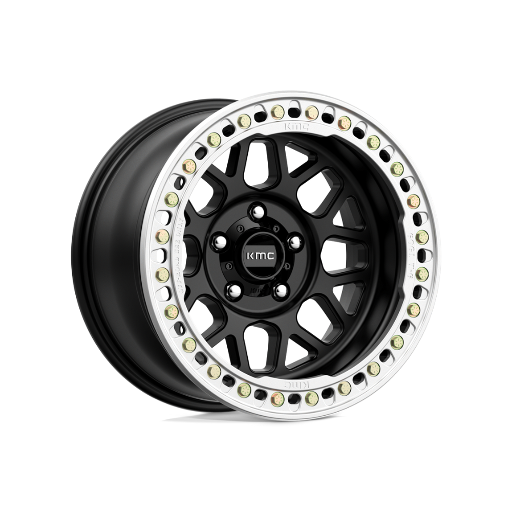 KMC KM235 GRENADE CRAWL SATIN BLACK 4x4|17X8.5 0/0, Offset +0, Centre bore 72.6, Load Rating 1133 kg