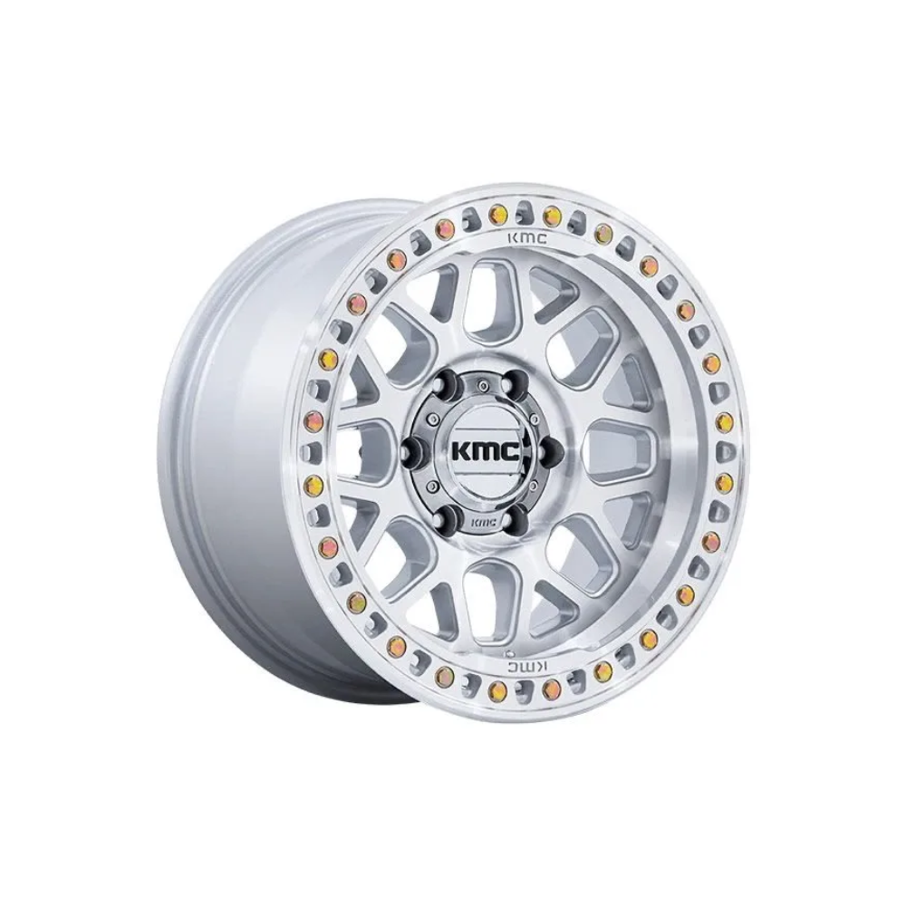 KMC KM549 GRS Gloss Silver W/Machined Face|17X9 5/127, Offset -12, Centre bore 71.5, Load Rating 1133 kg