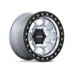 KMC KM550 RIOT SBL MACHINED WITH SATIN BLACK LIP 4x4|18X9 6/139.7, Offset +18, Centre bore 106.1, Load Rating 1133 kg