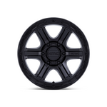 KMC KM551 OUTRUN MATTE BLACK GLOSS BLACK LIP 4x4|17X8.5 5/127, Offset +18, Centre bore 71.5, Load Rating 1133 kg