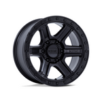 KMC KM551 OUTRUN MATTE BLACK GLOSS BLACK LIP 4x4|17X8.5 5/127, Offset +18, Centre bore 71.5, Load Rating 1133 kg
