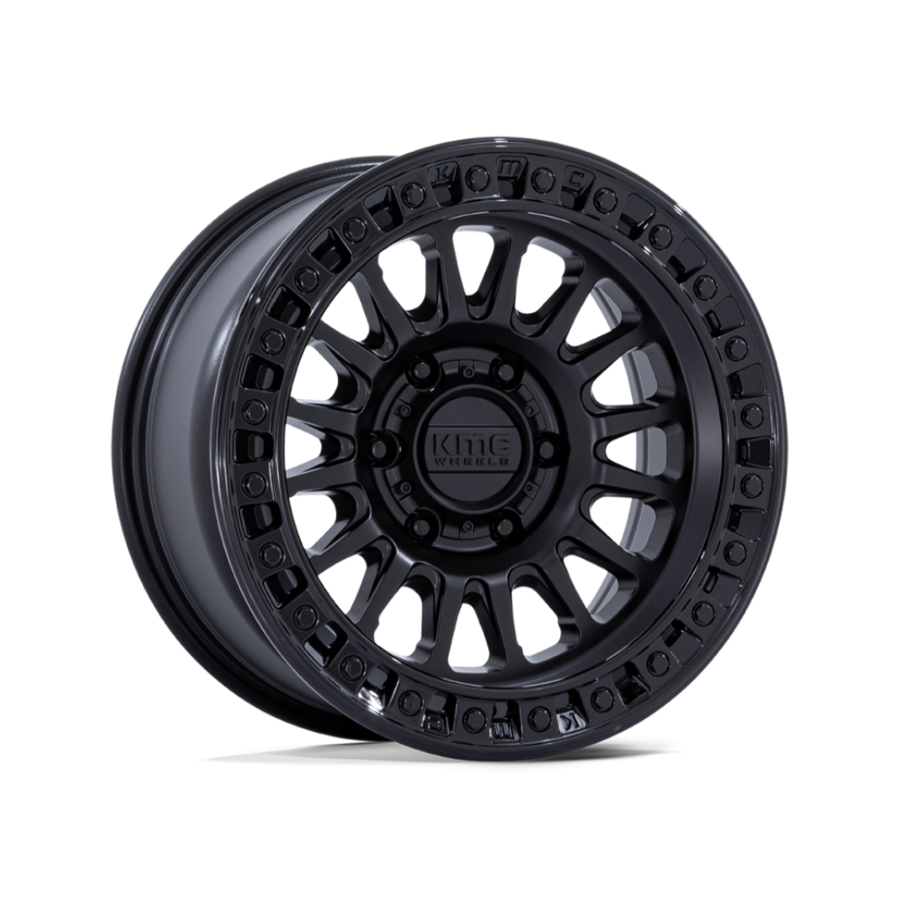 KMC KM552 IMS MATTE BLACK GLOSS BLACK LIP|18X9 6/139.7, Offset +18, Centre bore 106.1, Load Rating 1678 kg