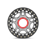 KMC KS240 RECON BEADLOCK GUN METAL W/ GLOSS BLACK RIN 4x4|15X7 4/137, Offset +38, Centre bore 112, Load Rating 566 kg