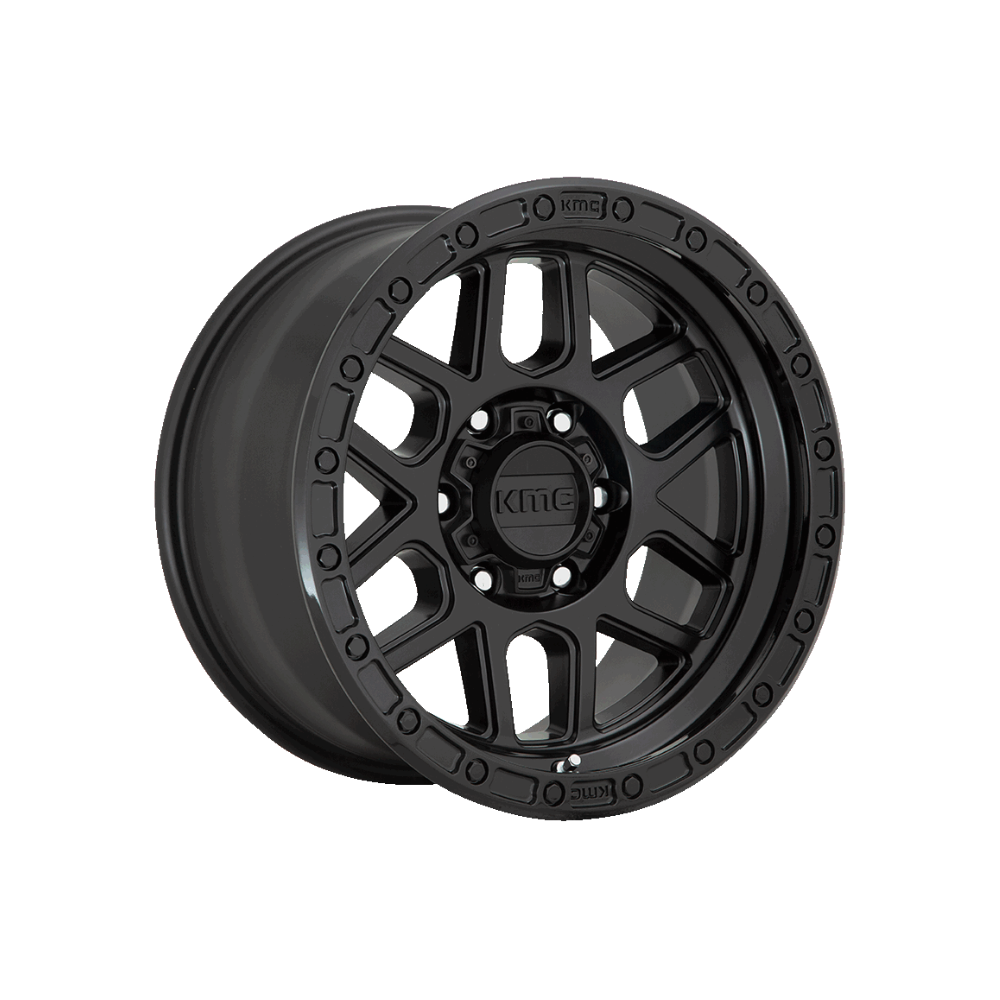 KMC MESA SATIN BLACK|17X9 5/150, Offset -12, Centre bore 110, Load Rating 1651 kg