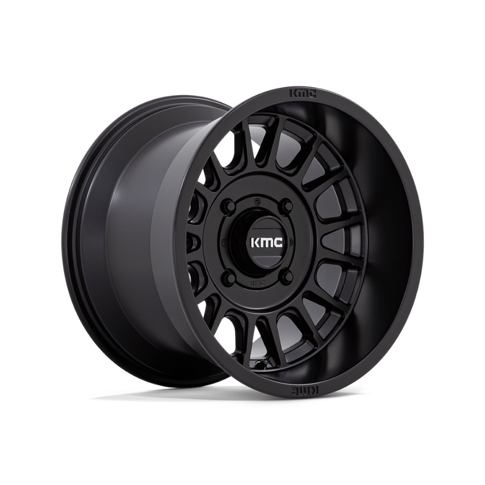 KMC UTV KS138 IMPACT SATIN BLACK 4x4|15X7 4/156, Offset +10, Centre bore 115.1, Load Rating 566 kg