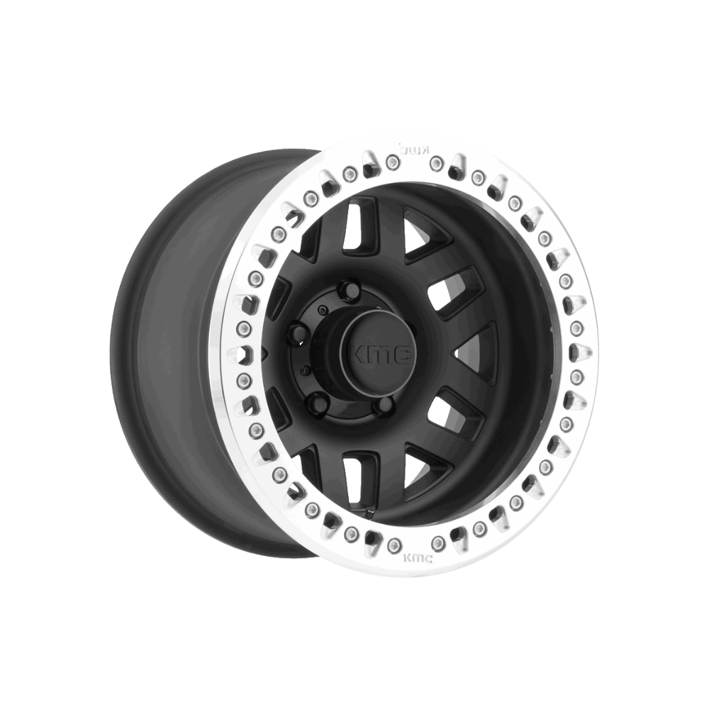 KMC XD SERIES KM229 MACHETE SATIN BLACK WITH MACHINED RING 4x4|17X9 6/139.7, Offset -38, Centre bore 106.1, Load Rating 1133 kg
