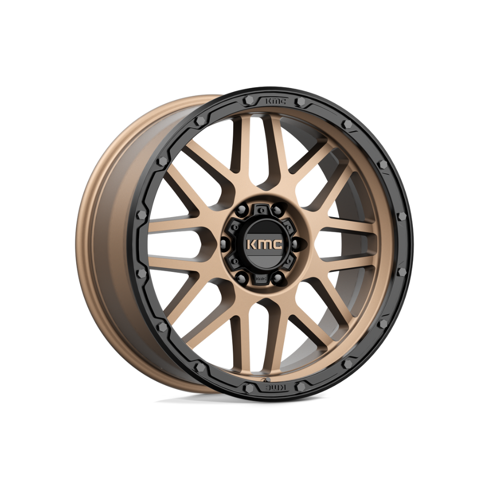 KMC XD SERIES KM535 GRENADE Matte Bronze Matte Black Lip 4x4|18X8.5 5/120, Offset +35, Centre bore 64.1, Load Rating 1133 kg