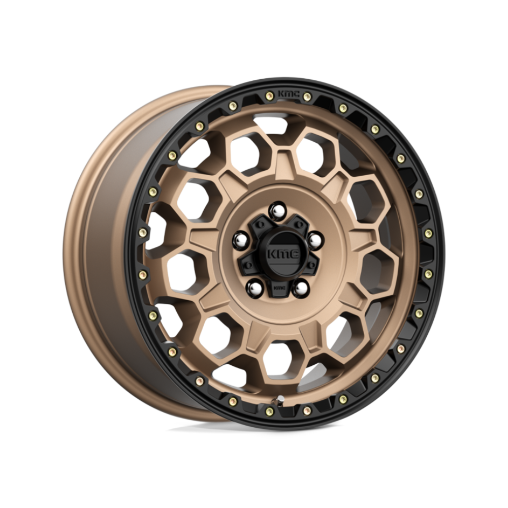 KMC XD SERIES KM545 TREK Matte Bronze With Black Lip 4x4|17X8 6/139.7, Offset +20, Centre bore 106.1, Load Rating 1136 kg