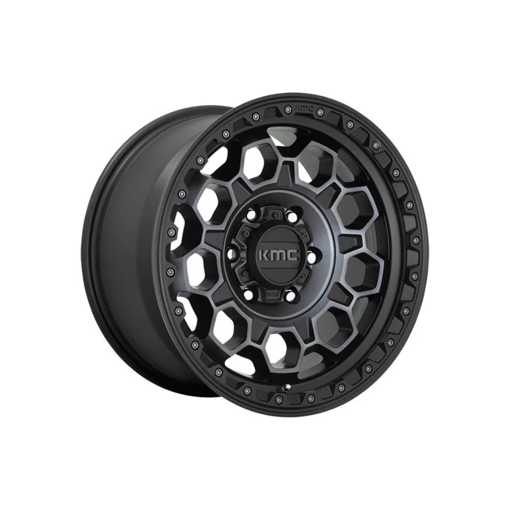 KMC XD SERIES KM545 TREK Satin Black With Gray Tint 4x4|17X9 6/114.3, Offset +18, Centre bore 66.06, Load Rating 1136 kg