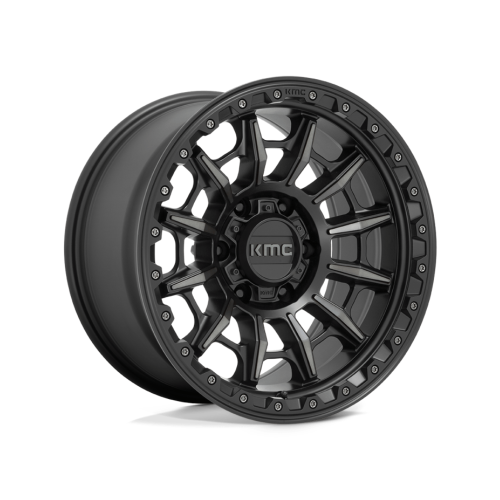 KMC XD SERIES KM547 CARNAGE Satin Black With Gray Tint 4x4|16X8 6/139.7, Offset +0, Centre bore 106.1, Load Rating 1136 kg